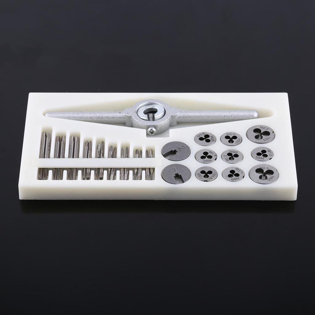 30PCS Set Taps Dies Spanner Set Screw Threading Tapping Hand Tools Kit