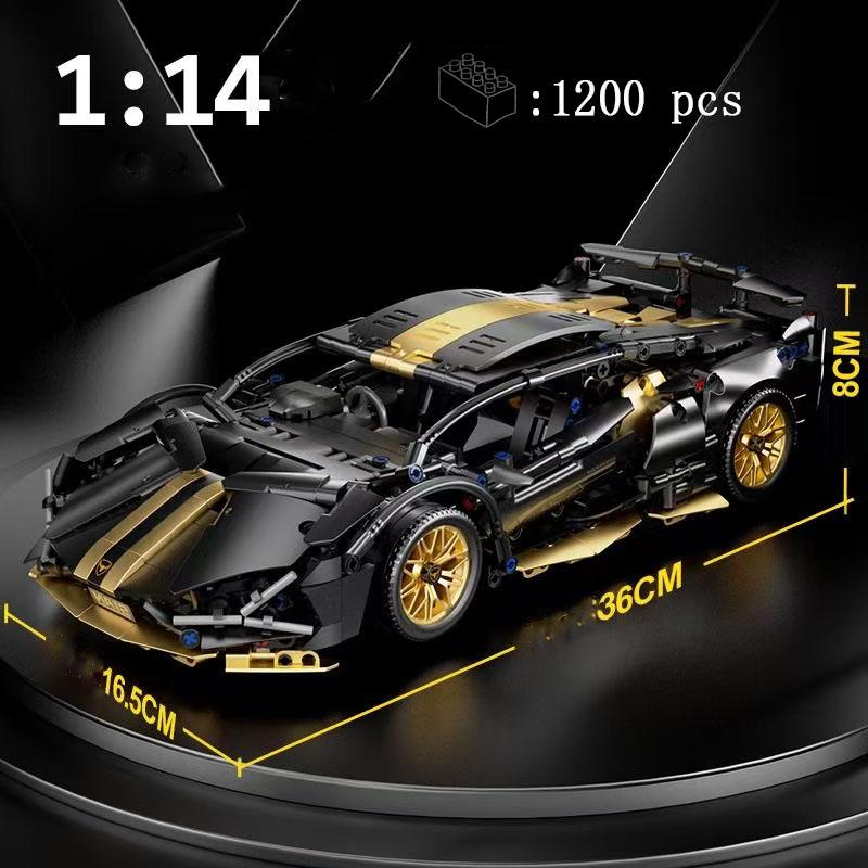 

Technic Super Blue Sports Race Car Block Set Model Bricks Будівельні блоки Різдвяний подарунок для хлопця-хлопця No Box