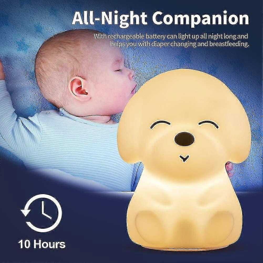 Cute Baby Night Light Compatible With Bedroom, Kawaii Night Light Compatible With Gi