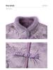 Reversible Ancient Style Cotton Coat with Fleece Lining for Women Aged 40-60