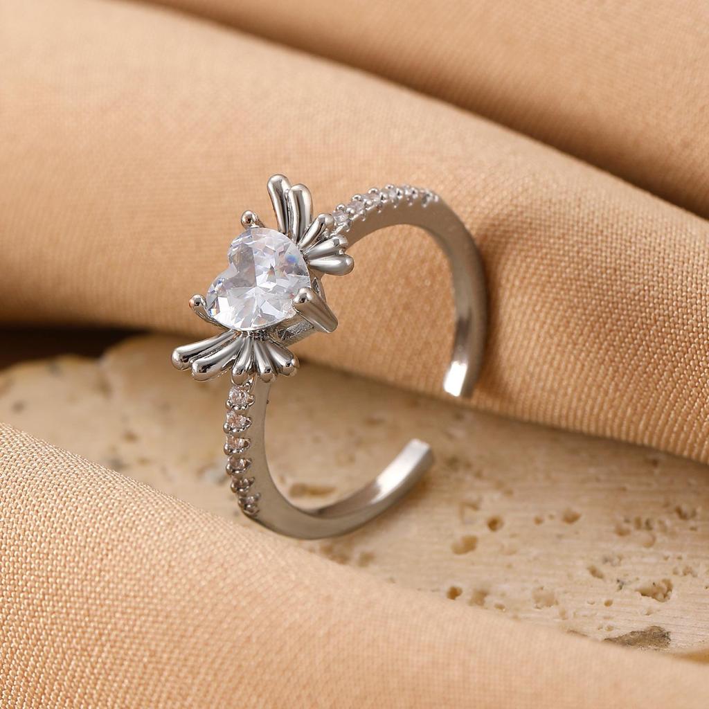 High-End Cross-Border Fashion Bow Ring for Women - European & American Style Open Index Finger Accessory