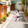 1/64 Photographer Figure Model Collectible Railway Scene Micro Landscape Handpainted Resin Figurine Miniature Scene Hand Painted