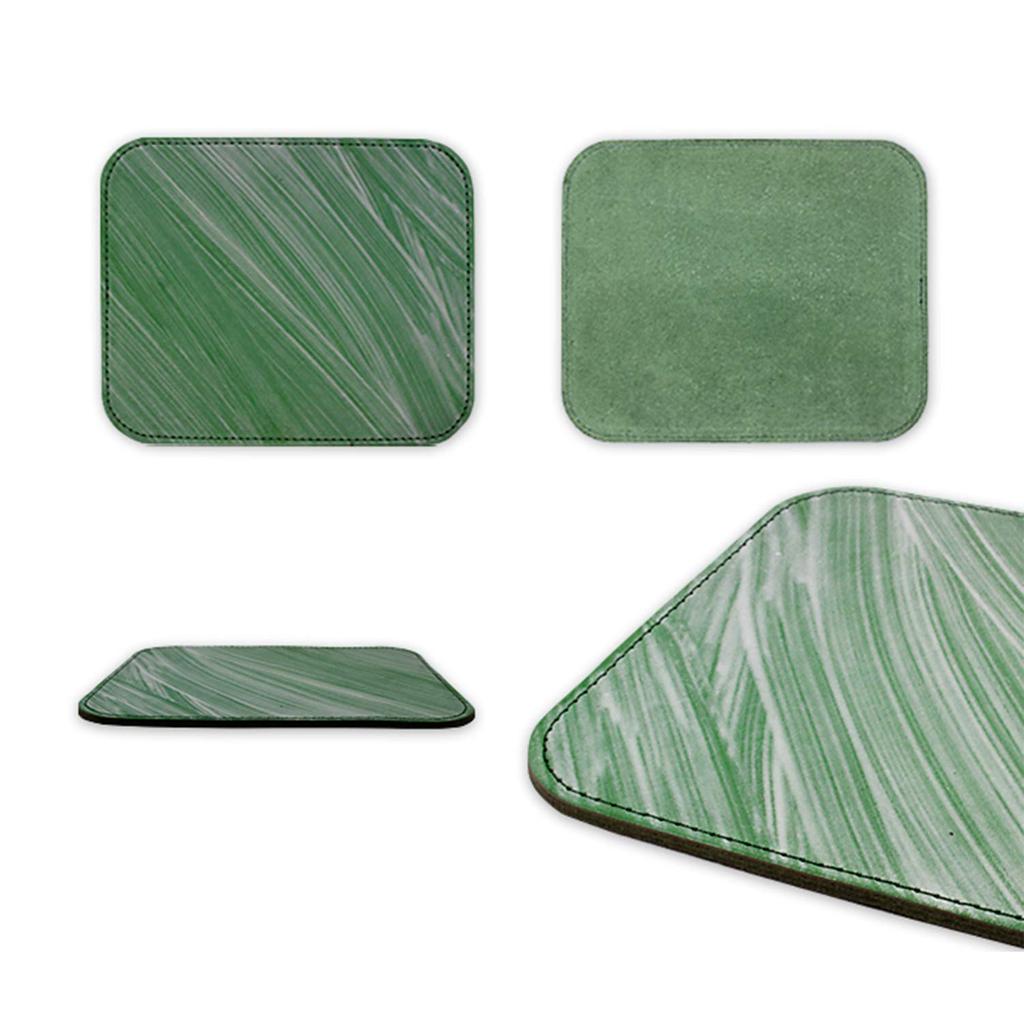 Himeji Genuine Leather Mouse Bridle Leather [Leather Honjin] Pad, (Black)