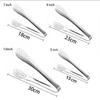 Kitchen Tools Anti-heat Cooking Salad Serving Buffet Clamp Food Clip BBQ Tongs Stainless Steel