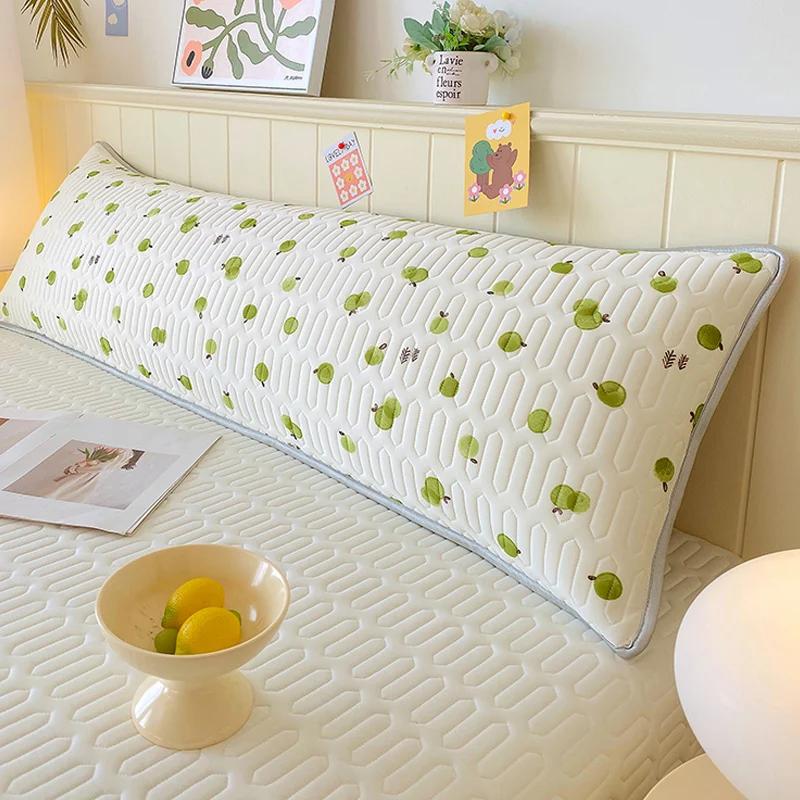 New Class A Cool Silk Small Fresh Printing Double Long 48x150cm Pillowcase Extended Couple Pillowcase Single Pillowcase