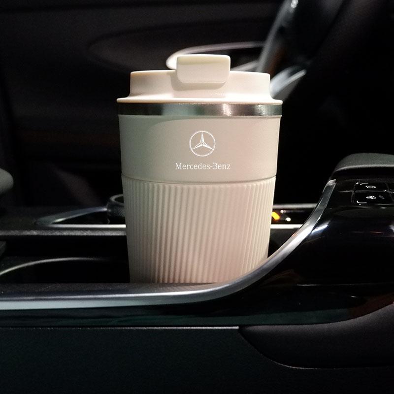 500ML Thermos Cafe Coffee Mug For Mercedes Benz W203 W204 W205 W210 W212 CLA CLK SLK GLK AMG Car Thermos Mug Travel Thermos Cup BS3