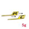New 3D ABS C R S Letter Rear Trunk Emblem Badge Decal Auto Sticker Car Styling For Mercedes Benz AMG GTR GTC GTS GT43 GT63 C190