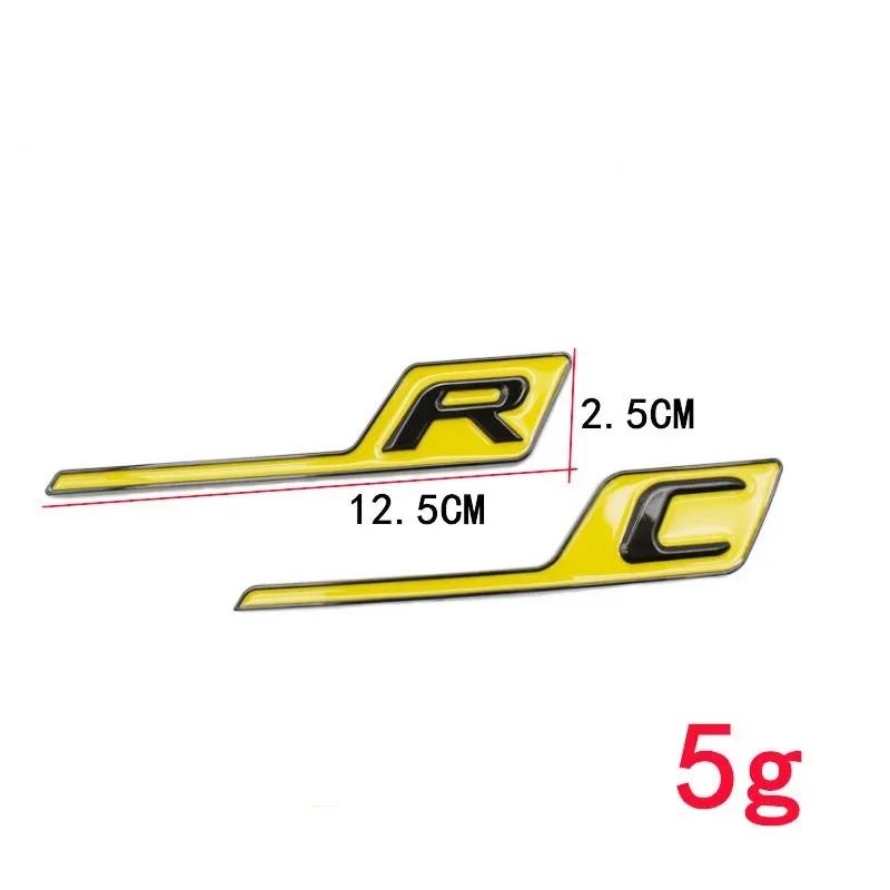 New 3D ABS C R S Letter Rear Trunk Emblem Badge Decal Auto Sticker Car Styling For Mercedes Benz AMG GTR GTC GTS GT43 GT63 C190