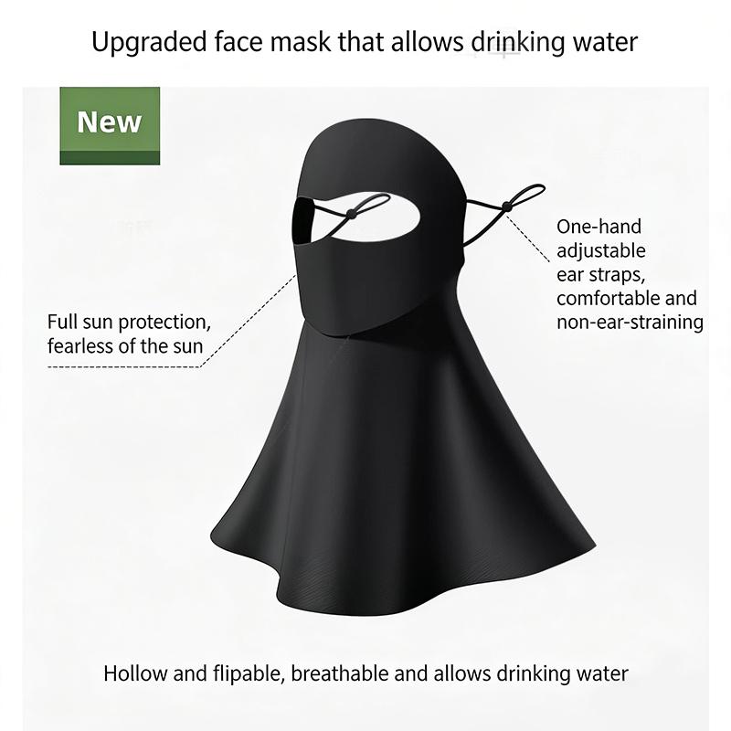 Damen Sonnenschutz-Gesichtsmaske Atmungsaktiv Und UV-Schützend Geeignet Für Sommer Outdoor Radfahren