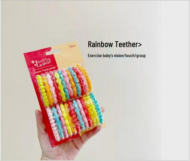 

Радужные прорезыватели - Безопасные пластиковые кольца для прорезывания зубов и захвата рукой