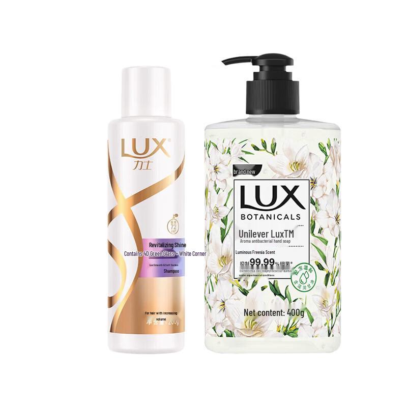 

LUX Revitalizing Radiant Shampoo & Antibacterial Hand Soap Set