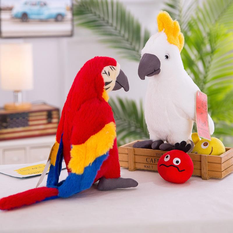 Cute Parrot Doll Simulated King Kong Bird Doll Plush Toy Creative Funny Ornaments Children's Birthday Gift