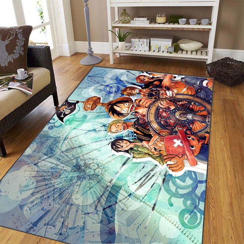 Japanese Anime Carpet for Living Room,Soft Flannel Rug for Bedroom ,Anti-Slip  BATHROOM Mat,  Baby Play Mat,large Aircraft Rug