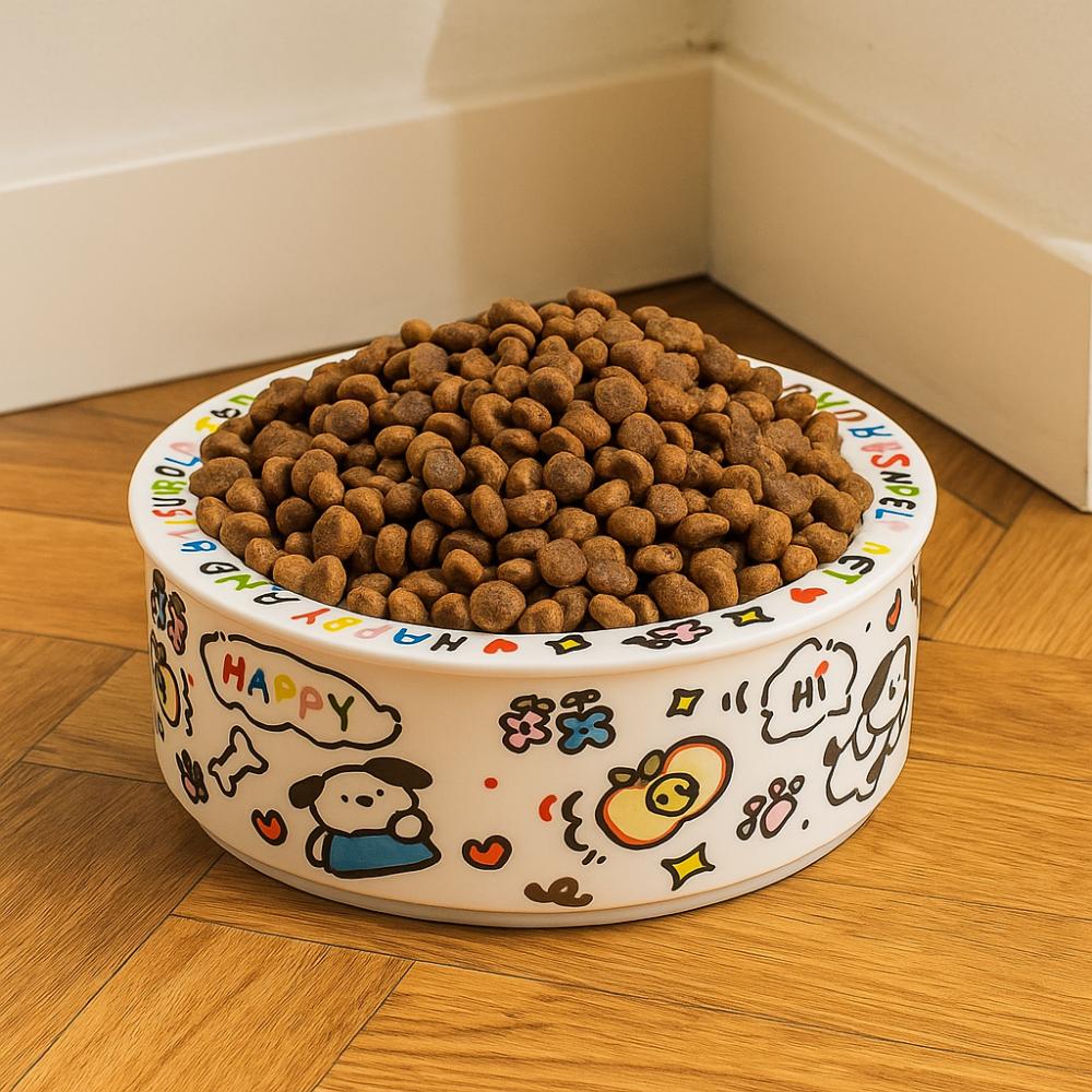High Temperature Resistance Ceramic Cat Bowl Cartoon Pet Food Bowl Dog Bowl Cat Food Bowl  Pet Care