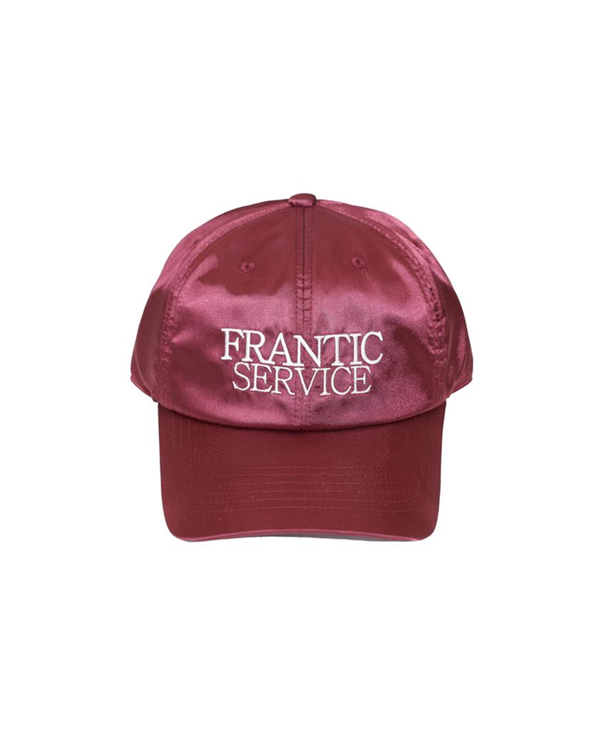 Peulaentigseobiseu Frantic Embroidered Satin Ball Cap - Burgundy