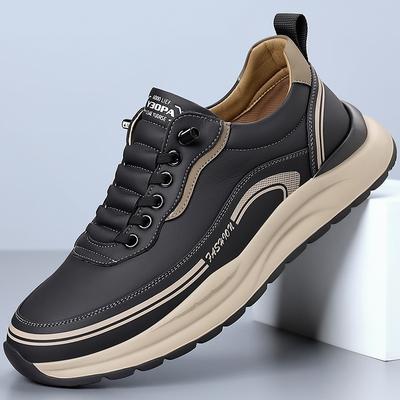 Marque de Luxe Homme Baskets Décontractées Chaussures d'Entraînement de Basketball Respirantes Printemps Polyvalent Homme Baskets en Cuir Plus