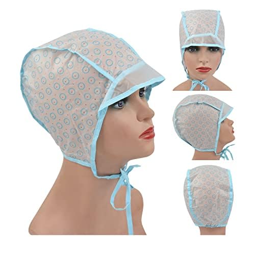 1pc Hair Highlighting Cap Kit Hair Dye Cap Disposable Hair Art Frosting Cap with Plastic Crochet Hook Hair Colouring Cap Set Kit