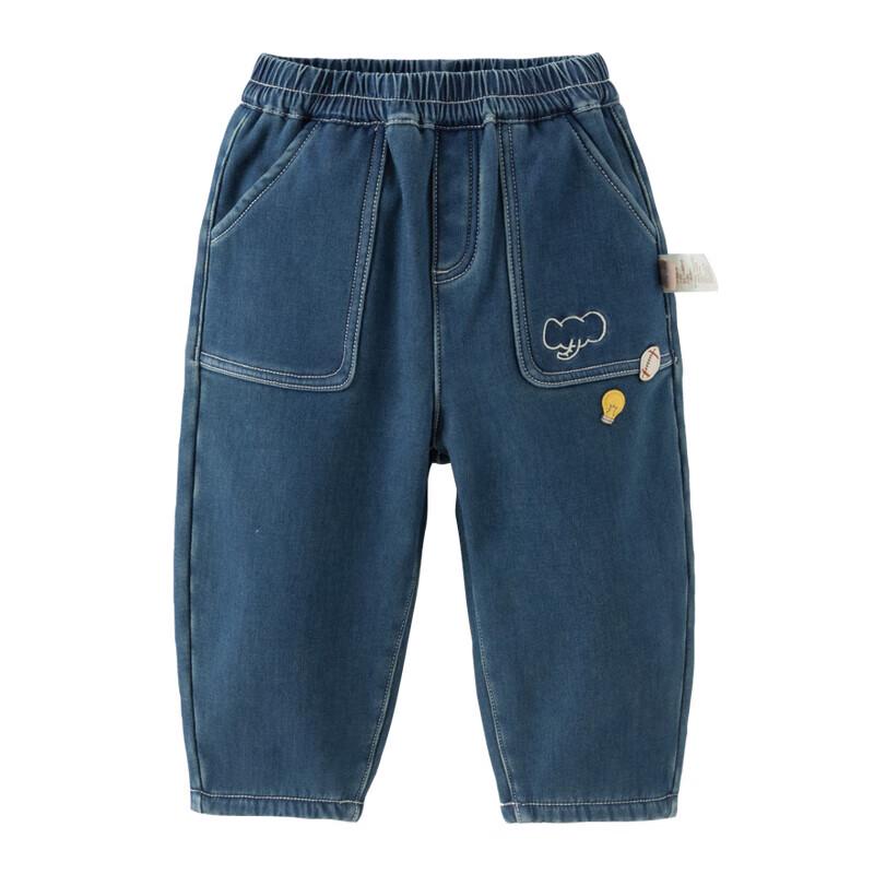 David Bella Boys' Fleece-Lined Denim Jeans