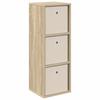 Sideboard with Drawers Sonoma Oak Finish 30.5 X 27 X 84.5 Cm