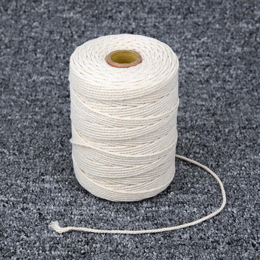Sale~Natural Beige Cotton Twisted Rope Craft Macrame Artisan String High Quality