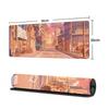 Japanese Anime-style Mousepad, Large Gaming Mouse Pad Featuring Anime Game Cityscapes, Non-slip Desk Mat, Dimensions 800x300x3mm
