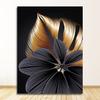 Black Golden Plant Leaf Canvas Poster Print  Abstract Wall Art Painting Nordic Living Room Decoration Picture Modern Home Decor