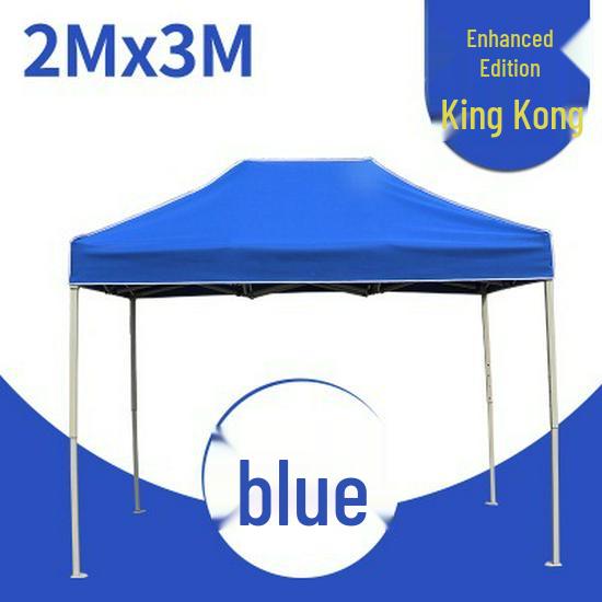 Large Telescopic Outdoor Advertising Tent: Folding Rainproof Canopy and Sunshade with Four-Legged Design