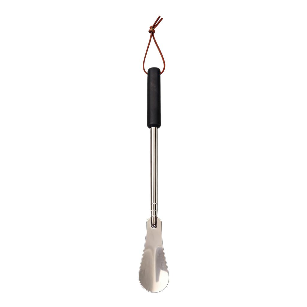 Portable Long Handle Shoe Horn Telescopic Metal Shoe Helper with Hanging Rope for Elderly Pregnant Adults Easy Shoe Wearing Tool