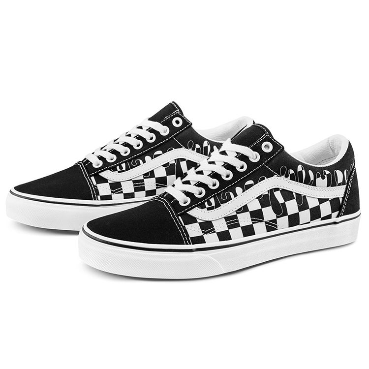 Vans Old Skool Checkerboard Casual Lightweight Breathable Low-Top Skate Shoes Unisex sneaker Black White VN0A7Q2J6UP