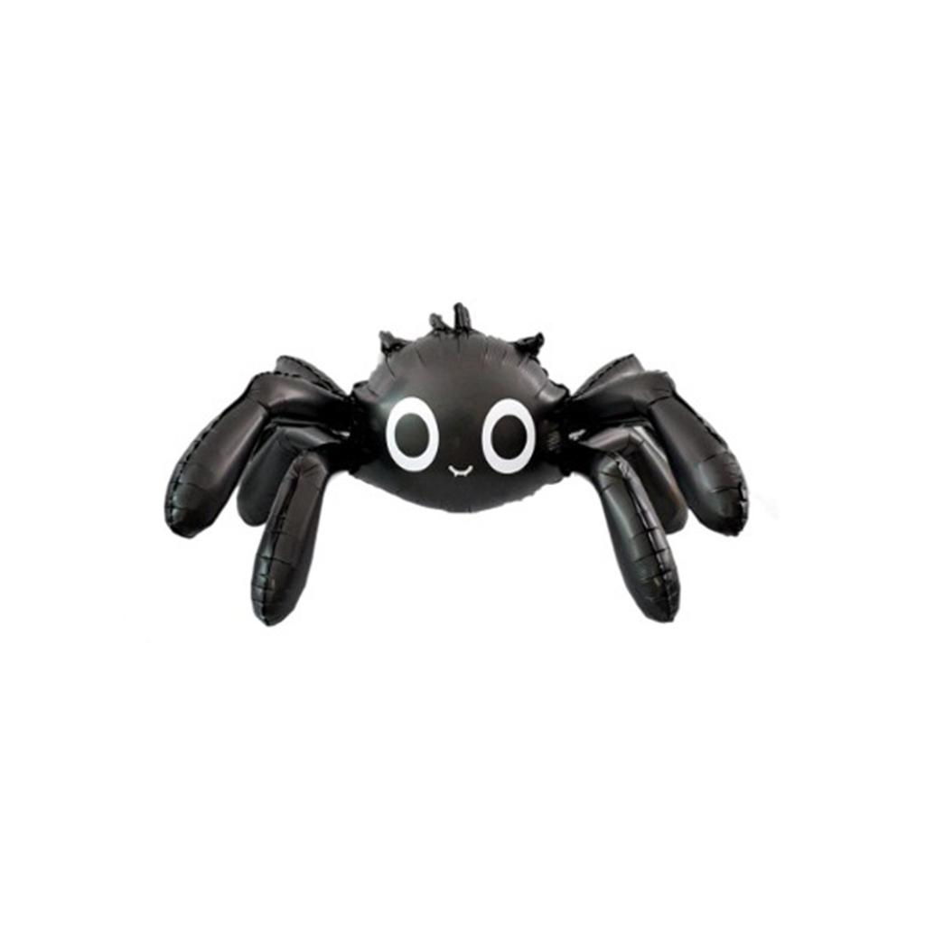 Spider Foil Balloons, Large Cute Black Spider Design Balloons With 6 Legs, Used For Pranks , Haunted House Decoration, And Halloween Party Supplies