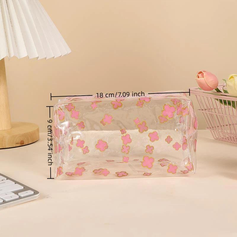 PVC Waterproof Cosmetic Bag Portable Large Capacity Transparent Wash Bag Travel Toiletries Cosmetic Organizer Swimming Bag