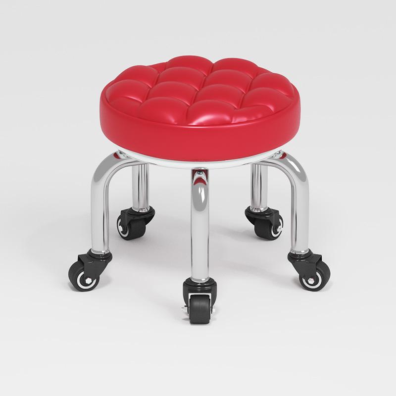 Silent Household Low Stool on Wheels - Multipurpose for Shoe Changing, Baby Moving, and Floor Cleaning
