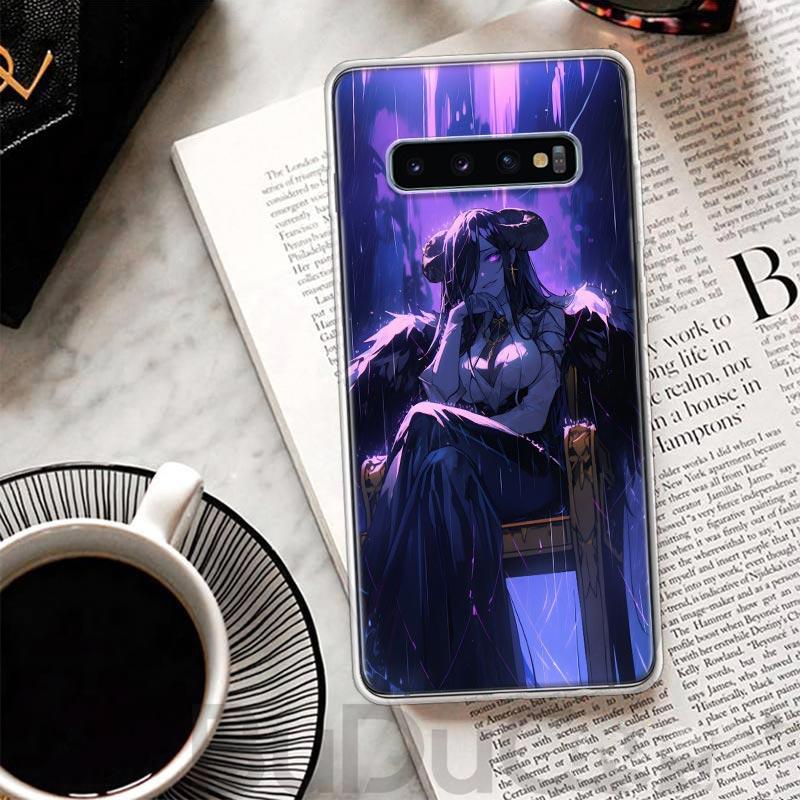 Albedo Overlord Anime Cover For Samsung Galaxy S8 S9 Plus S10 Lite Note 8 9 10 Pro 20 Ultra S7 Edge M11 M21 M32 M51 Print Coque