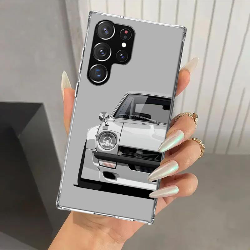 

JDM Sports Cars Male Men Phone Case for Samsung Galaxy S26 S24 S23 Ultra S25 Edge S22 S21 Plus S20 FE + Soft Print Shell Funda G Samsung S25 Ultra