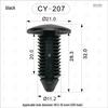 Universal Nylon Christmas Tree Car Rivet Screws