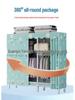 Durable Steel-Framed Wardrobe with Reinforced Fabric for Bedroom Storage, Assembly Required