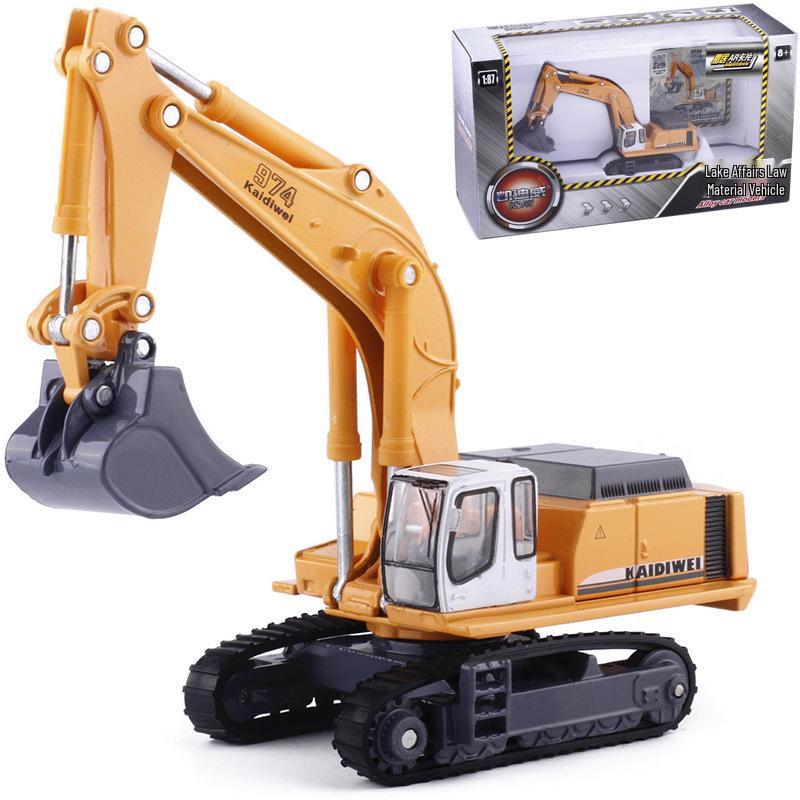 KDW 1:87 Crawler Excavator Diecast Model Single Boxed