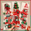 Deer Horn Christmas Hairpin Set Children Bow Hairpin  Christmas Costume Dress Up