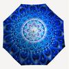 1PC mandala pattern Umbrella-8-Rib Reinforced, Automatic Open, Lightweight & Durable, Cute Fashion Accessory for Outdoor, Beach, or Casual Use, Beach