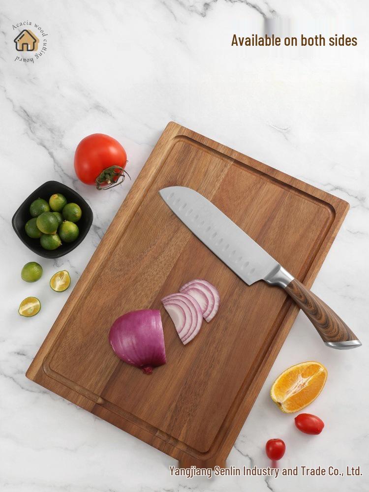 Acacia Wood Square Cutting & Chopping Board for Kitchen Use