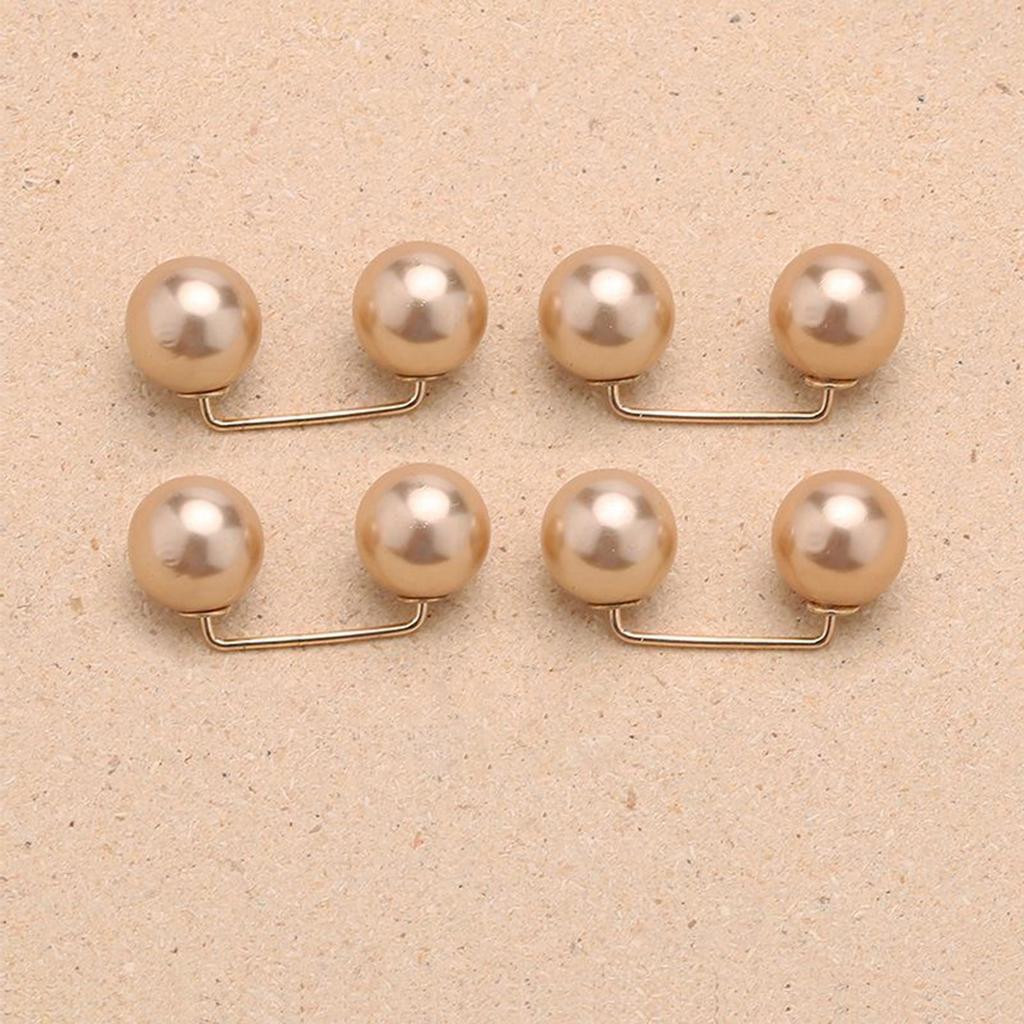 3 Stück künstliche Perlen Broschen Pins Pullover Schal Clips Taille Artefakt Sicherheitsnadel für Bankett Hochzeitskleider Röcke