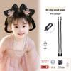 Children's Hanfu Hair Bun Pad – Bow Styling Accessory for Girls