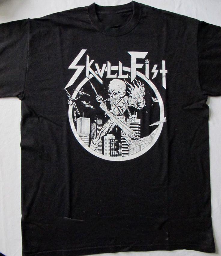 

Skull Fist Band Tour Short Sleeve Gift For Fan S to 5XL Black Tshirt QT404 Unisex T-Shirt XL