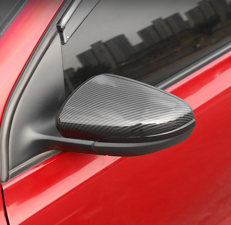 Carbon Look Side Wing Mirror Cover for VW Golf 7.5 MK7 7 GTD R GTI 6 Passat B7 CC Scirocco Polo 6R 6C MK6 Cap for Jetta 6 MKVI