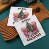 20 Stück/Packung Weihnachtsserie Bedrucktes Papier Einweg-Geschirr Servietten Taschentücher DIY Weihnachtsfeier Dekoration