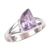 Natürlicher Rosa Amethyst Edelstein Handgefertigter 925 Massivsilber Schmuck Ring Gr. 8.5 Q5Y00