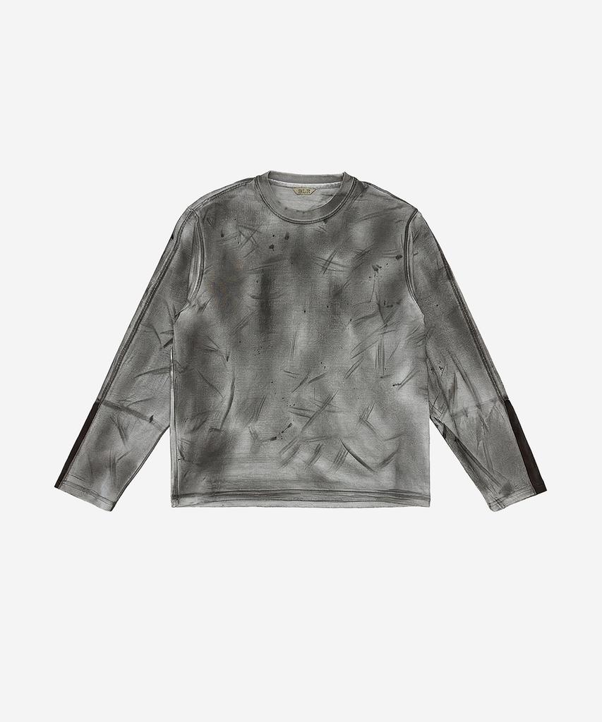 BLR Rough Dyed Contrast Long Sleeve Brown