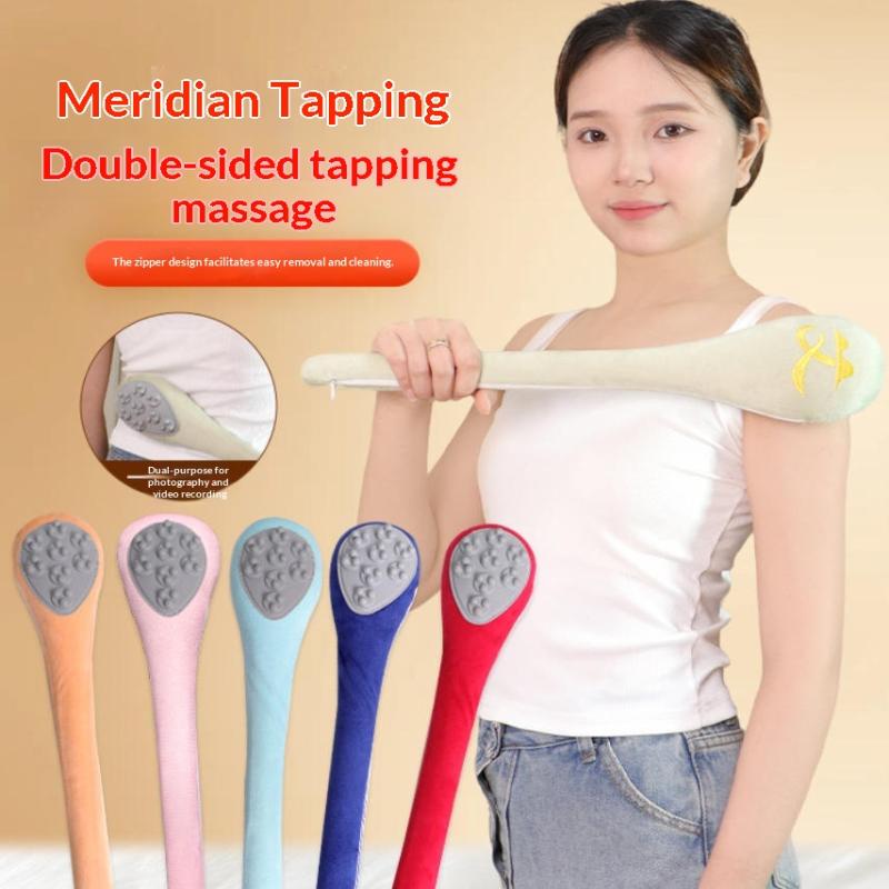 One-piece Molding Meridian Beating Hammer Sturdy Traditional Massage Rod for Waist Leg Deep Relaxation