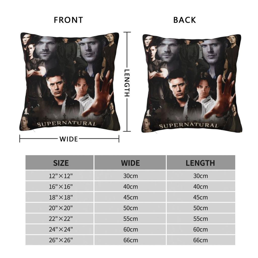 Dean Winchester Supernatural Television Pillow Cover Soft Pillow Case Cushion Cover Pillowcases For Sofa Bedroom Home Decor