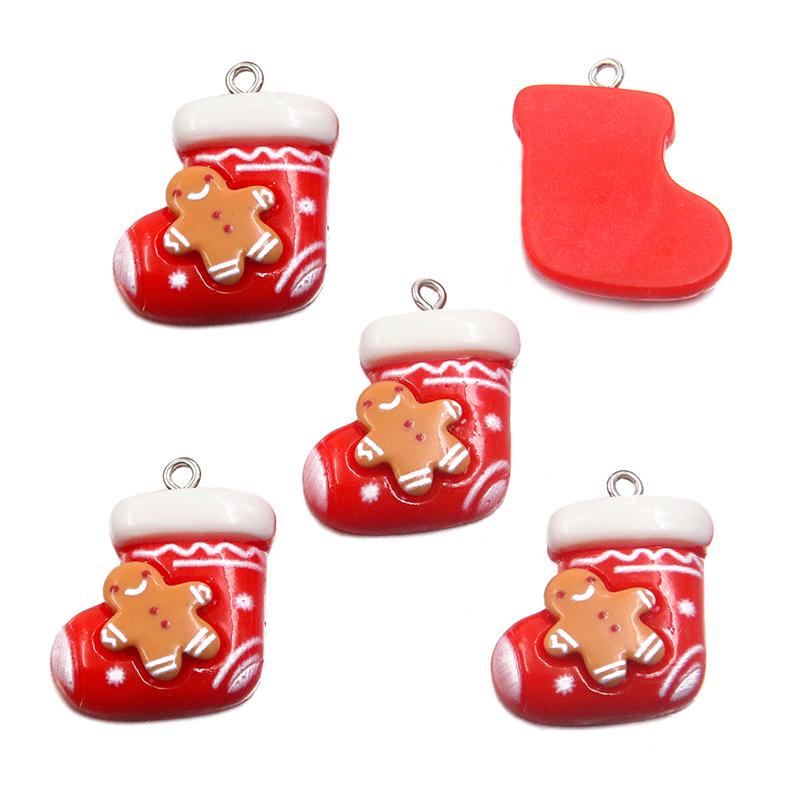 DIY Cartoon Christmas Resin Ornaments: Santa, Snowman & Reindeer Charms